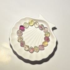 Natürliches Fluorit-Armband | Bunt wie Regenbogen-Bonbons