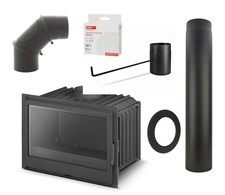 Kamineinsatz FERGUSS LUX 18 11,9 kW Gusseisen Blmschv2 Bereit 2025 Anschlusset!