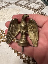 Antiker Aufschraubbarer Messingadler Militär Militaria Fahnenstock Adler