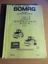 Betriebs- Wartungsanleitung BOMAG Tandem Vibrationswalze BW 170 174 AD AC AM
