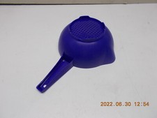 Tupperware Goldregen Sieb Handsieb Küchenhelfer blau