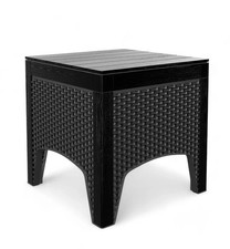 Rattan Beistelltisch Eckig