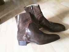 Klassische braune Stiefelletten Gr. 42,5 Ganzlederausstattung
