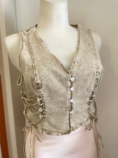 Stretch-Jeansweste von Shein Curve Gr.3XL Beige Neu