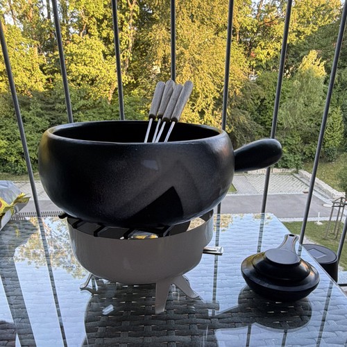 Fondue set keramik - fondue-set, keramik/metall