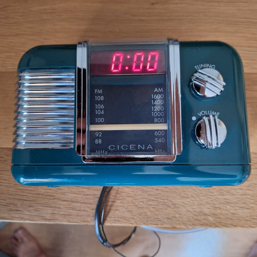 Vintage digitales uhrenradio - vintage,