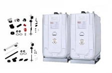 2x 1000 L Roth Heizöltank Dieseltank Stahl DWT doppelwandig Hochwasser Lagertank