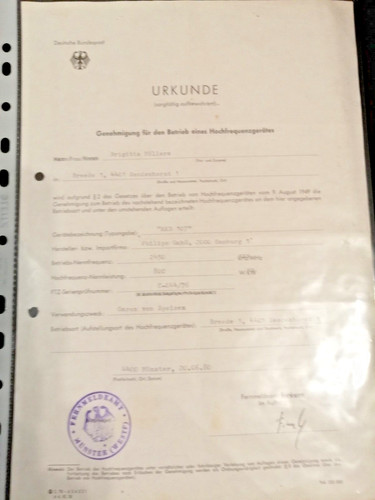 Urkunde genehmigung fürden - genehmigung,