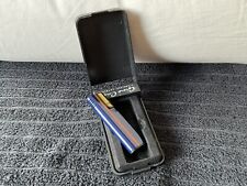 HYPER RAR GINO CASTI PARIS JAPAN OVP FEUERZEUG GAS BLAU ROT GOLD FLACH SELTEN