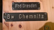 Originale Lokschilder vom BW