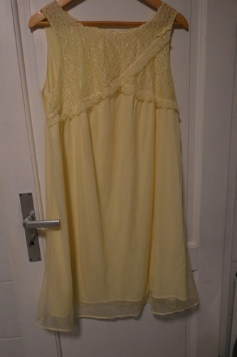 Nachthemd babydoll buttergelb - nachthemd,