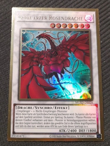 Schwarzer rosendrache gold - schwarzer,
