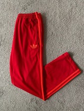 Adidas Originals Firebird  OG TT  Trainingshose Hose rot orange Gr. M Retro 