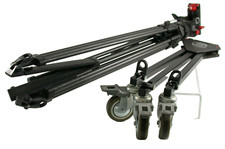 SACHTLER Stativ tripod video head 14 II Doppelrohr dolly Roll Spinne Wagen