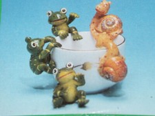  Blumentopfhänger 5er Set Klettertierchen für Blumentöpfe Frosch Schnecke Deko