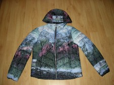 Modische farbenfrohe waschbare Kapuzen-Steppjacke Gr. 42 "Clockhouse"