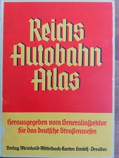Original Reichsautobahn-Atlas komplett mit 50 Karten Dez. 1938 - aus Nachlass 
