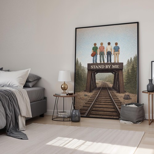 Stand retro art minimal - by,