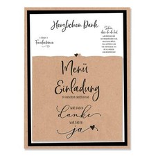 Stanzschablone + Stempelset - Mundart Stempel - Brautpaar