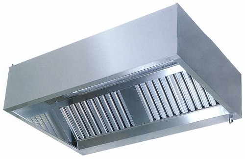 Kubische wandhaube edelstahl - kubische,