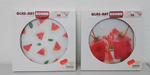 Pro art glasbild - art, rund