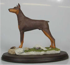 Dobermann doberman figur hund Naturecraft hundefigur alabaster k2