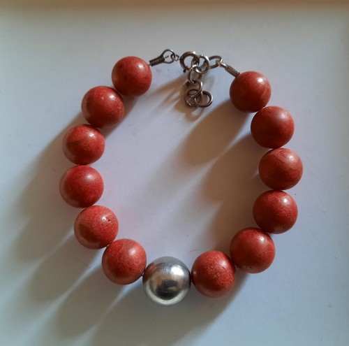 Armband schaumkoralle kugeln - armband,