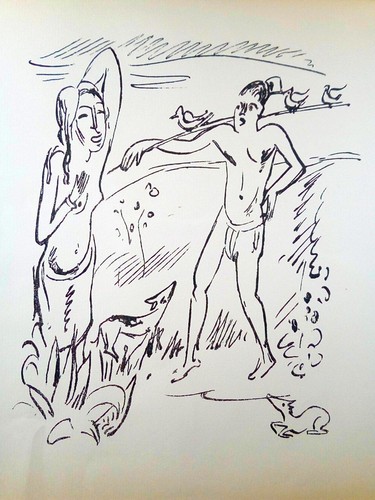 Original federlithographie - original,