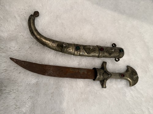Antikes messer silberfarben - messer,