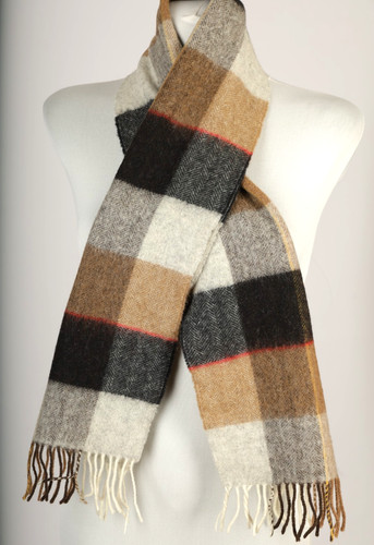 Schal herren grau beige - schal,