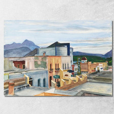 Der Palast Edward Hopper, eho64 drucken auf leinwand