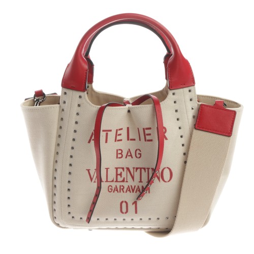 Valentino handtasche weiß rot - handtasche,