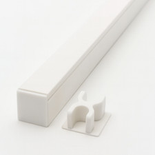 Endkappe für Kabelkanal Schwarz / Weiß Abschluss Deckel Brüstungskanal Abdeckung