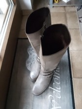 Danen Leder Weitschaftstiefel Taube Grüße 41.5