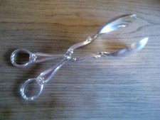 Gebäckzange versilbert