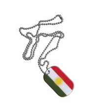 Dog Tag Fahne Flagge Kurdistan