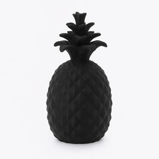 Ananas Figur Deko schwarz