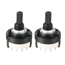 2er-Pack 1P12T 1-poliger 12-fach-Bandkanal-Drehschalter-Wahlschalter