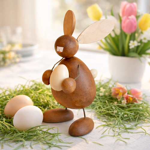 Erzgebirge osterhase holzfigur - osterhase,