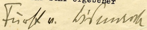Autograph otto fürst von - otto,