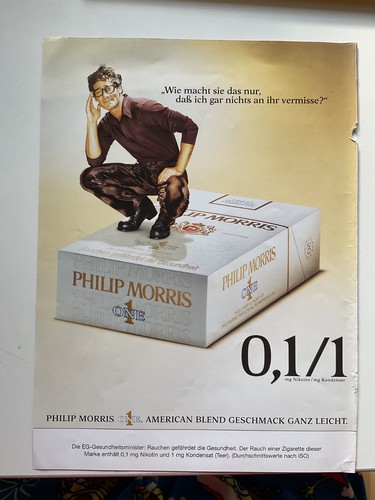 Vintage tabak werbung philip - vintage,