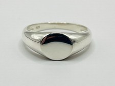 Siegelring Sterlingsilber 8 mm oval