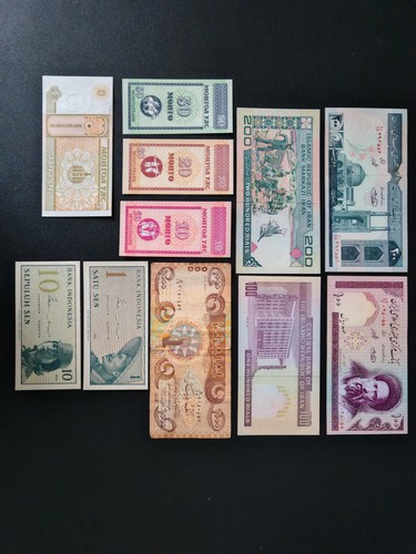 Banknoten aus aller welt - x,