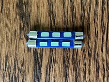 2 New Cool Blue 43mm Festoon