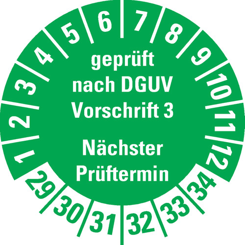 Plakette dguv vorschrift - plakette,