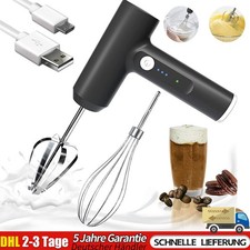 Elektrischer Milchschäumer USB Handmixer Milchaufschäumer Eiermixer Kaffeelatte