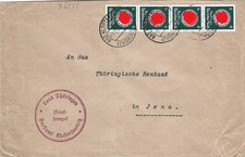 DR Dienst Brief BAD KLOSTERLAUSITZ "Forstamt" 1934 nach Jena