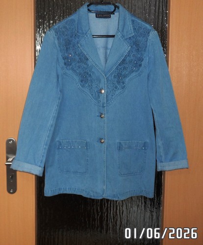 Damen jeansjacke blau - damen, xl,