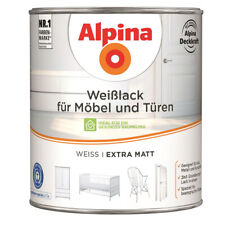 Alpina Weisslack für Möbel und Türen extra matt 2,0 Ltr. Möbellack