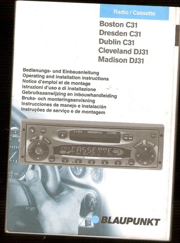 Betriebsanleitung auto radio - betriebsanleitung,